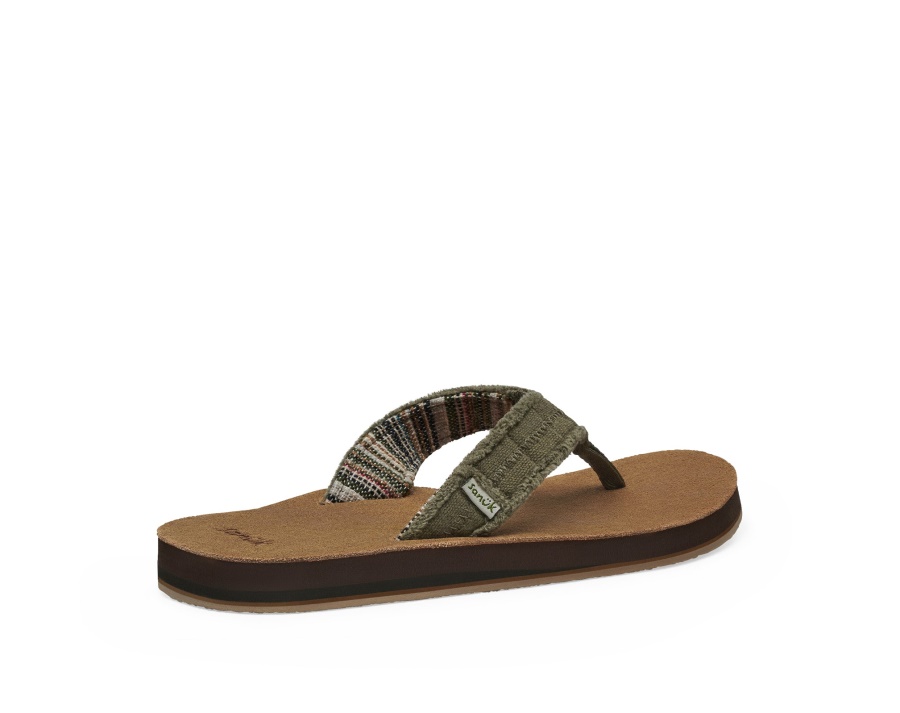 Sanuk M Fraid Not St Dark Olive