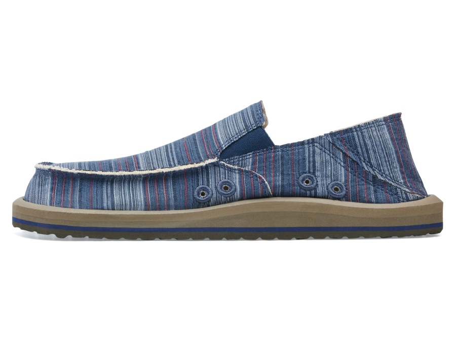 Sanuk M Vagabond St Funk Indigo Stripe