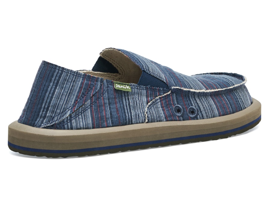 Sanuk M Vagabond St Funk Indigo Stripe