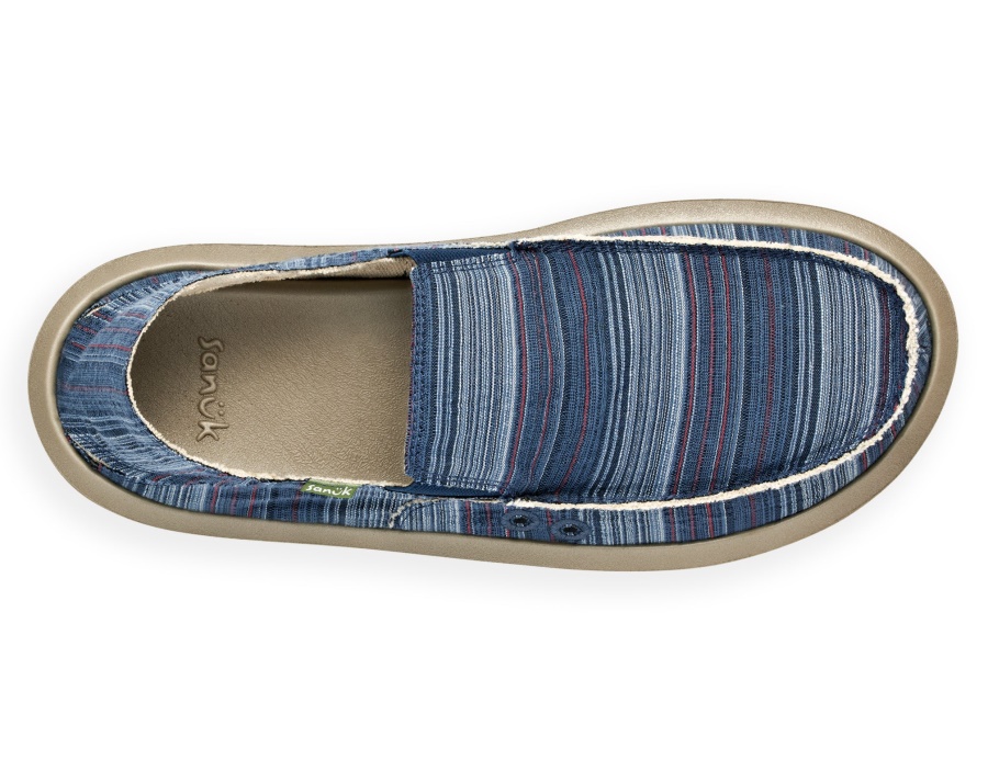 Sanuk M Vagabond St Funk Indigo Stripe