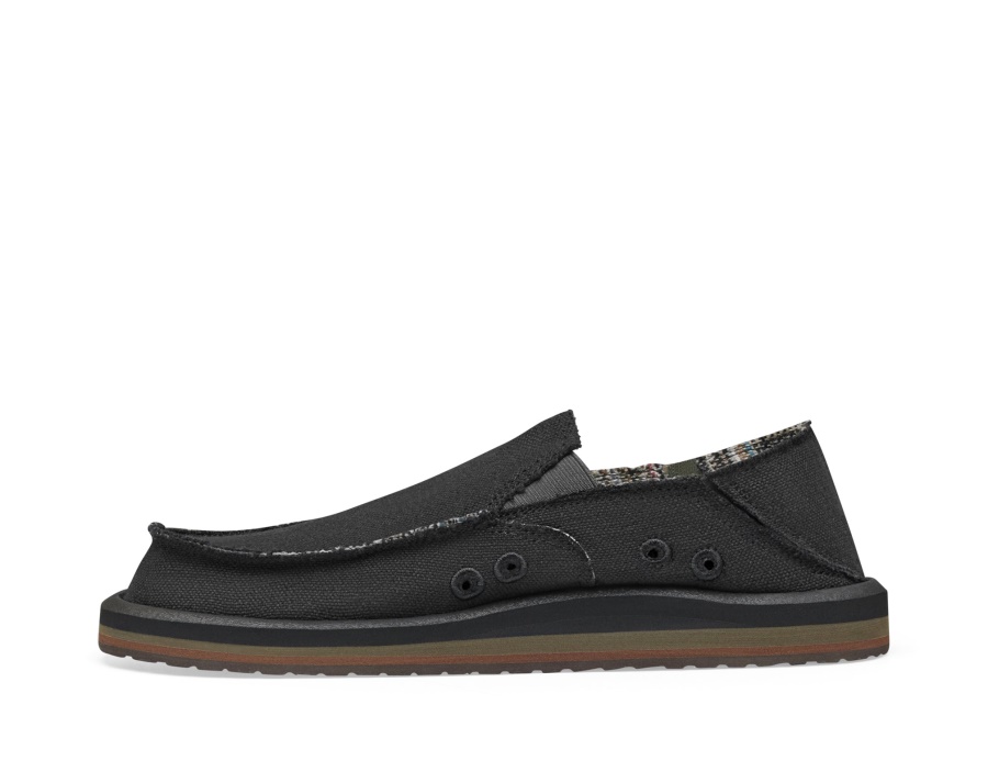 Sanuk M Vagabond St Hemp Black