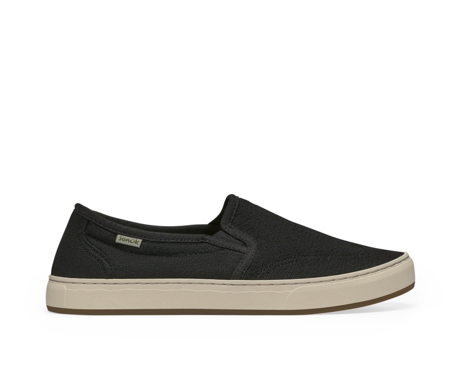 Sanuk W Avery Hemp Washed Black