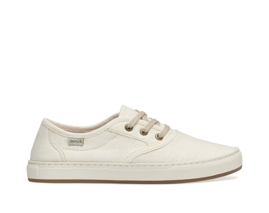 Sanuk W Avery Lace Hemp Washed White