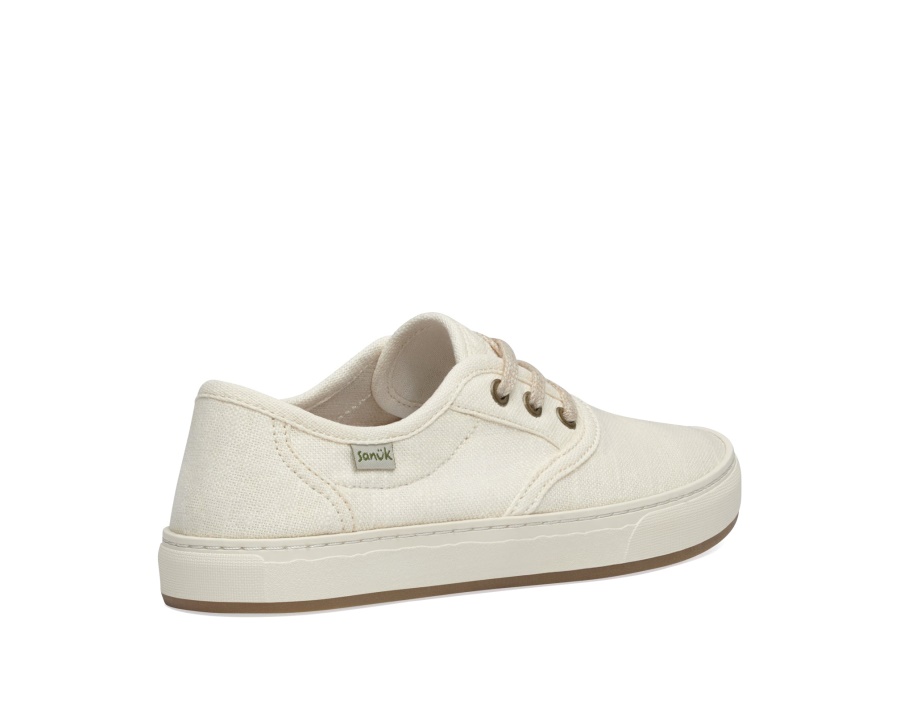 Sanuk W Avery Lace Hemp Washed White