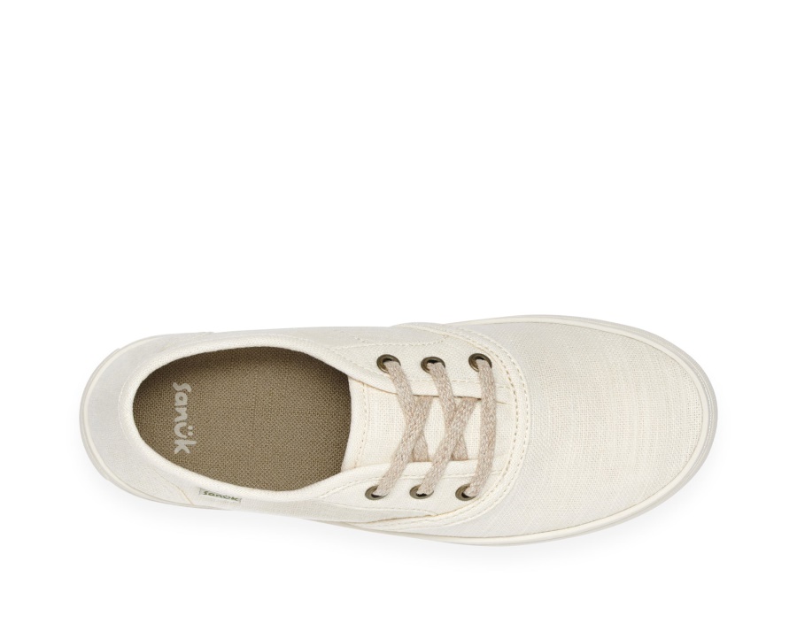 Sanuk W Avery Lace Hemp Washed White