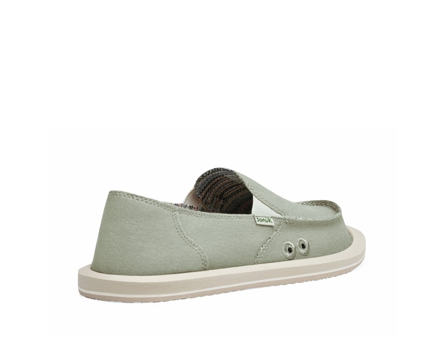Sanuk W Donna Hemp Olive Grey