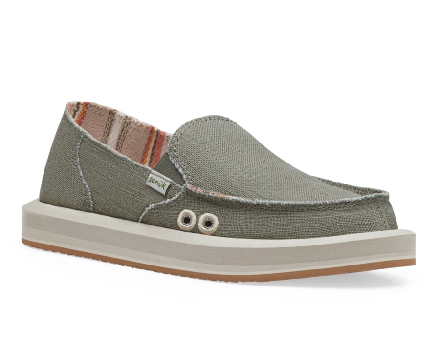 Sanuk W Donna St Hemp Smokey Olive
