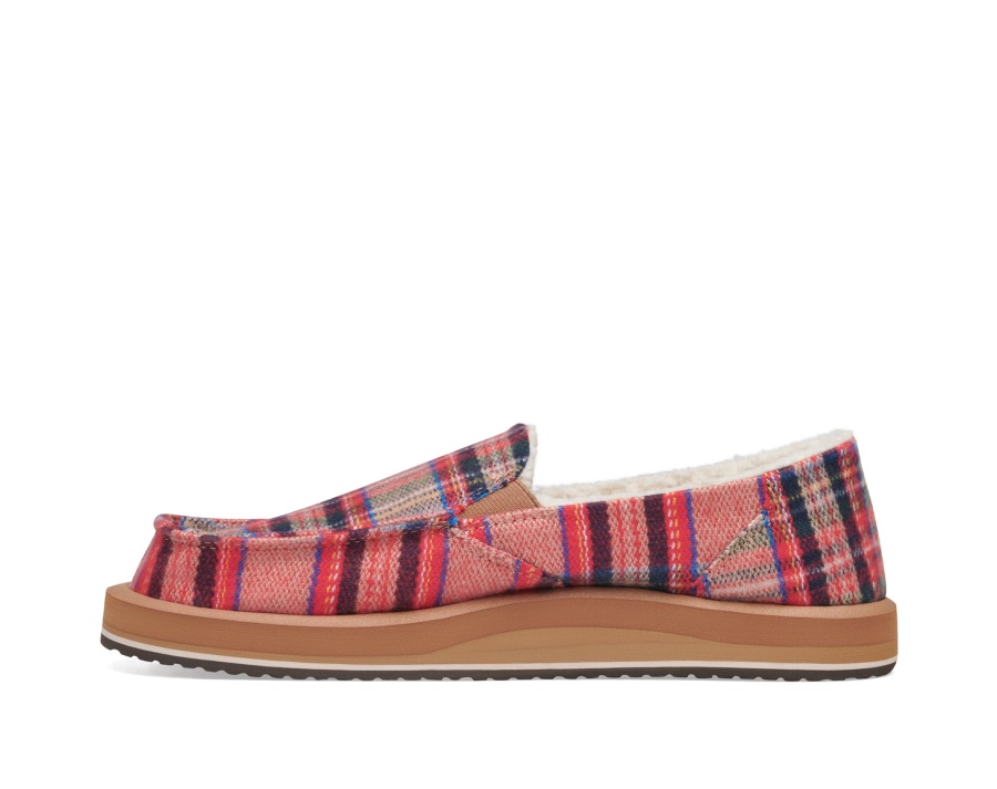 Sanuk W Donna St Plaid Chill Red Multi