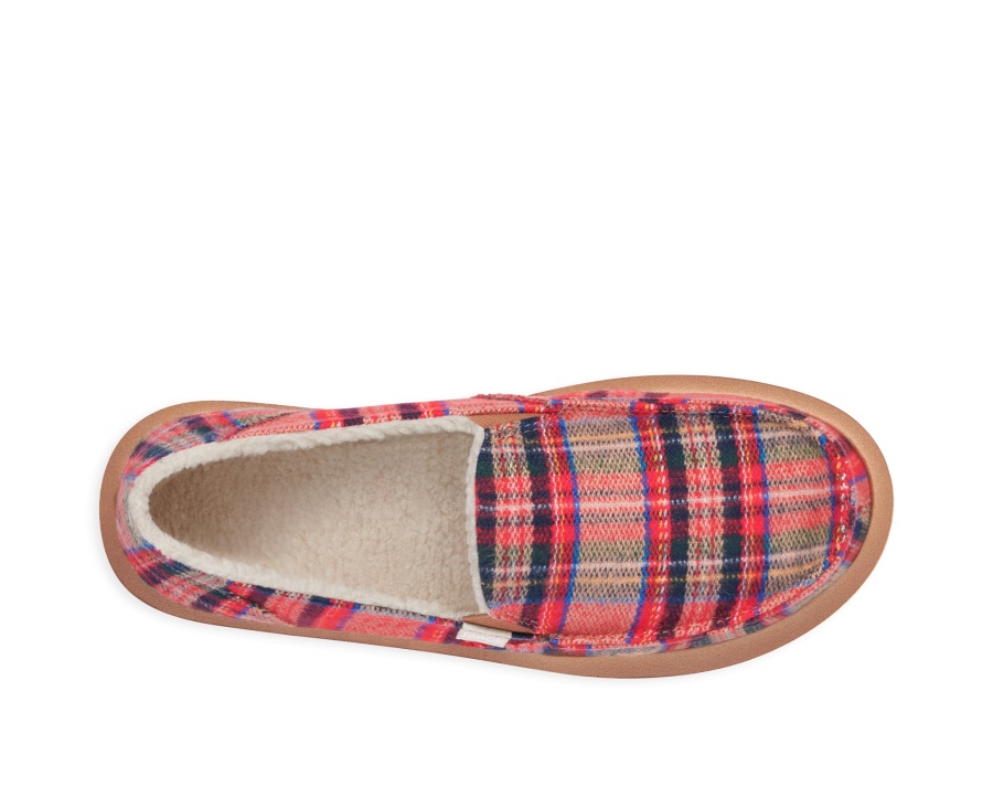 Sanuk W Donna St Plaid Chill Red Multi