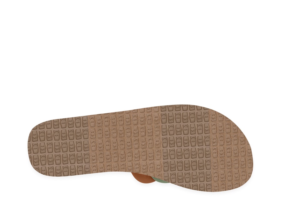 Sanuk W Puff N Slide St Sage-Mustard