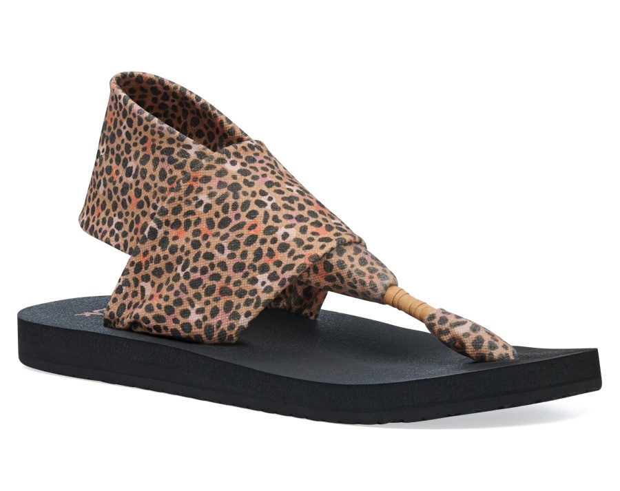 Sanuk W Sling St Cheetah Tan Multi