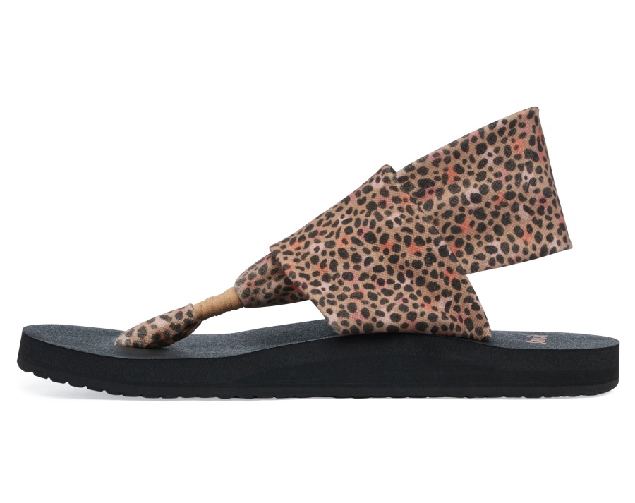 Sanuk W Sling St Cheetah Tan Multi