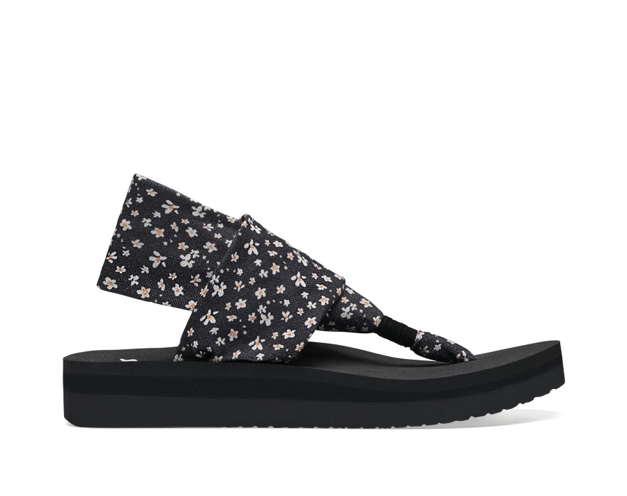 Sanuk W Sling St Midform Microfloral Black