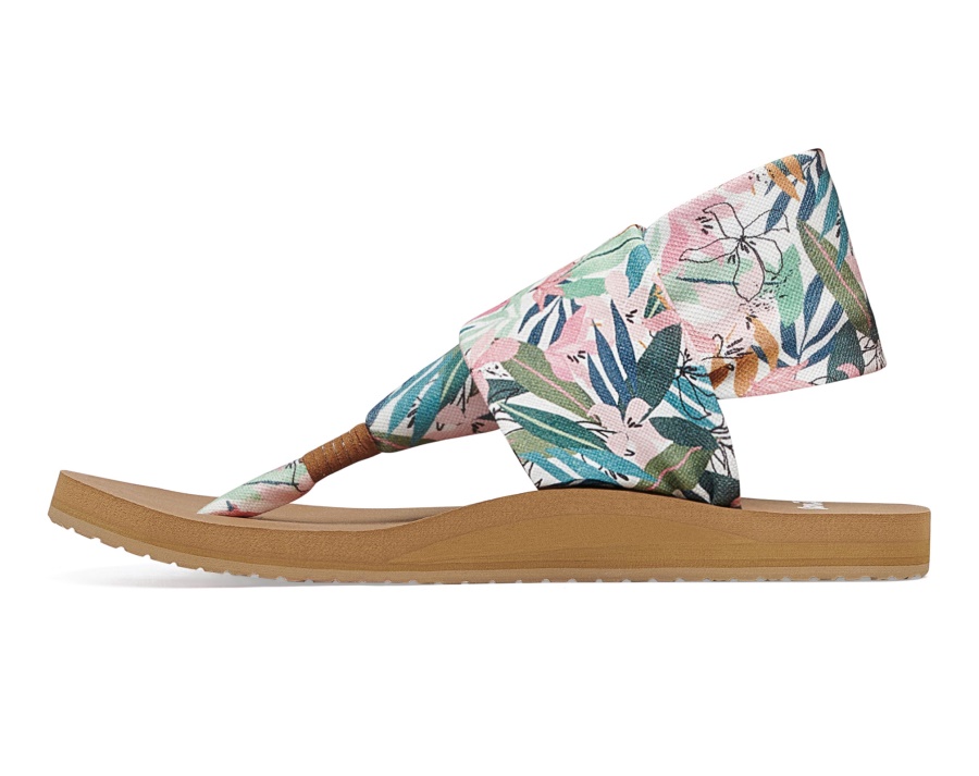 Sanuk W Sling St Tropical Pink-Green