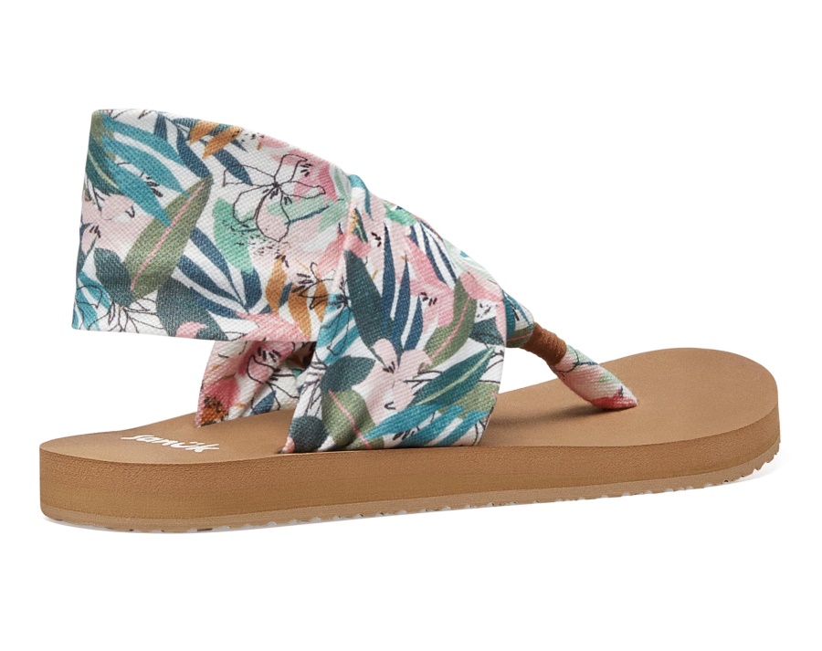 Sanuk W Sling St Tropical Pink-Green