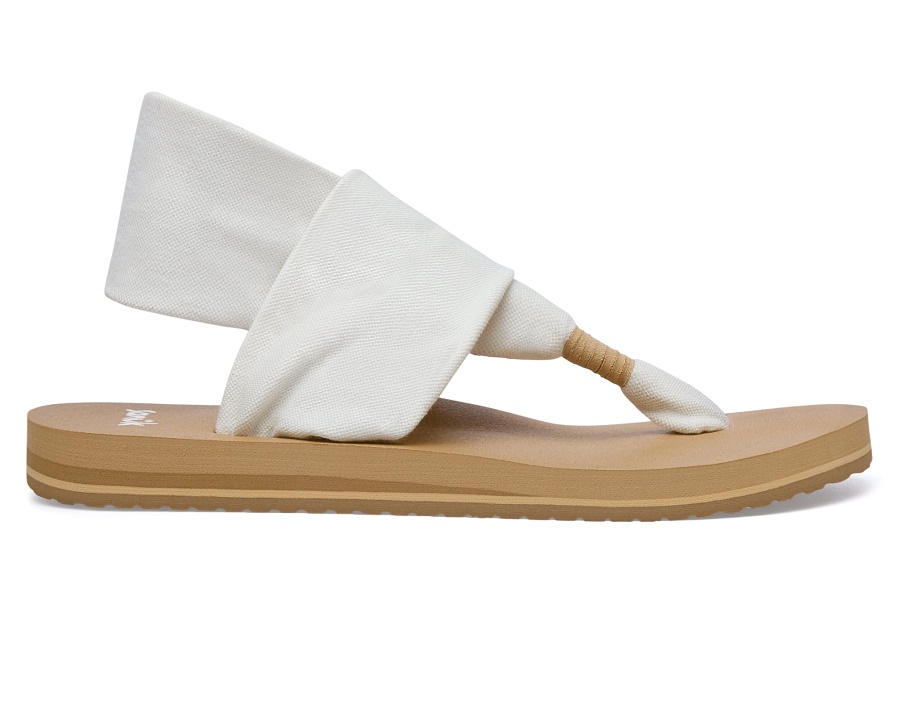 Sanuk W Sling St White-Tan