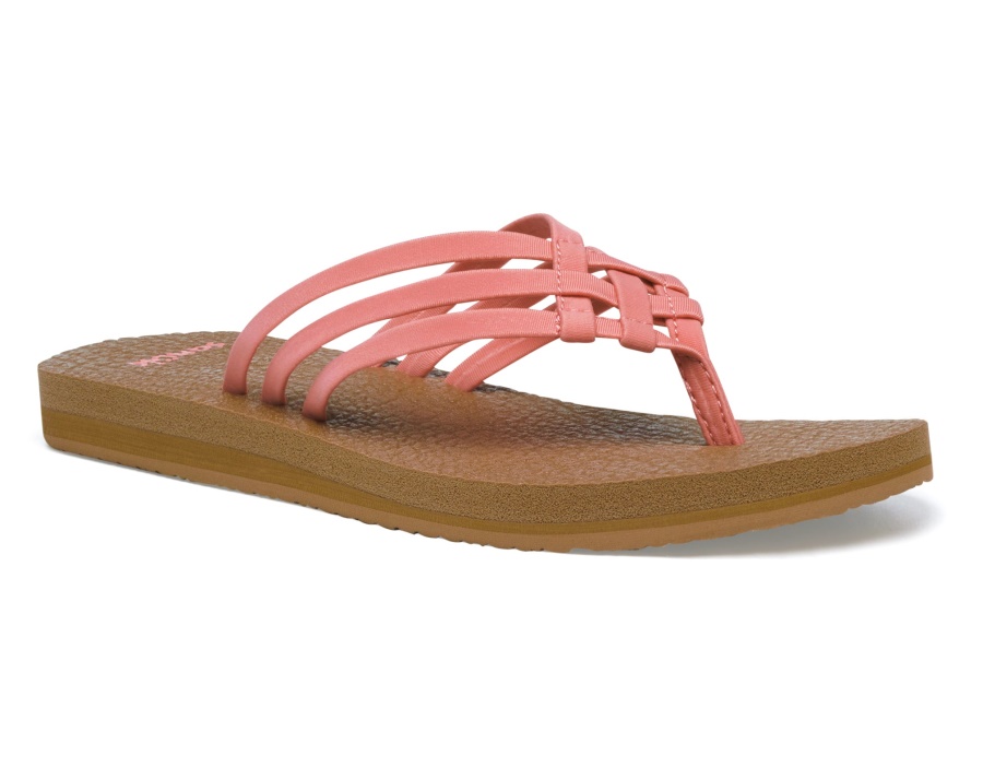 Sanuk W Yoga Sandy Burnt Coral