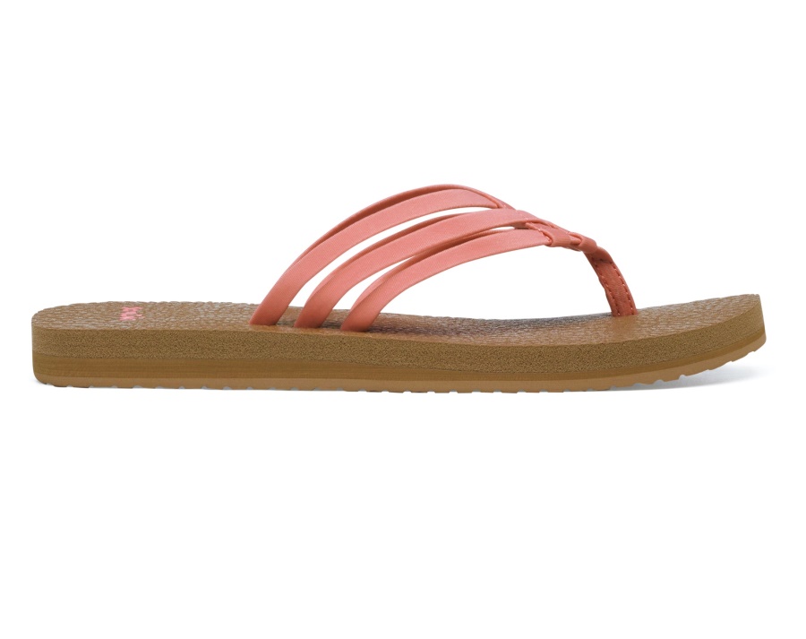 Sanuk W Yoga Sandy Burnt Coral