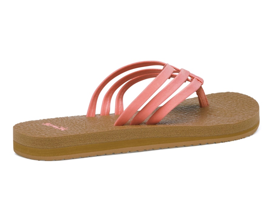 Sanuk W Yoga Sandy Burnt Coral