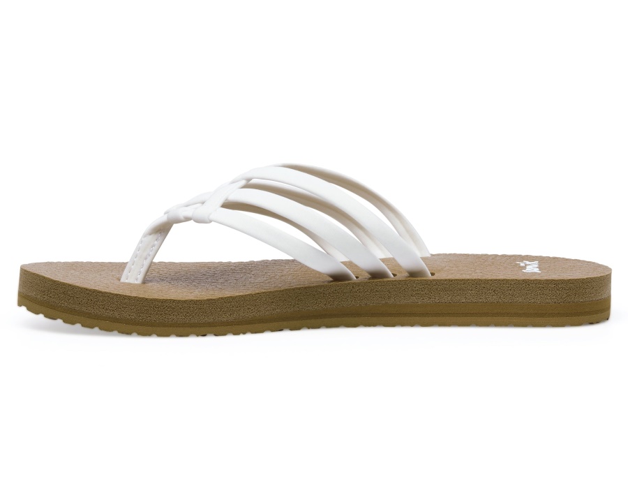 Sanuk W Yoga Sandy Tan-White