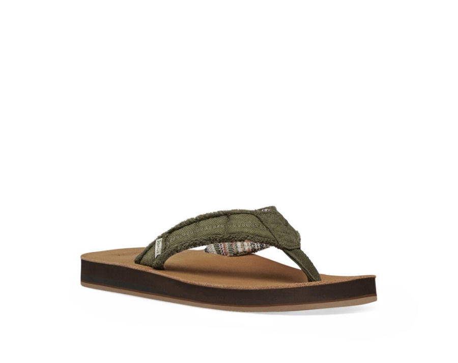 Sanuk Fraid Not St Dark Olive