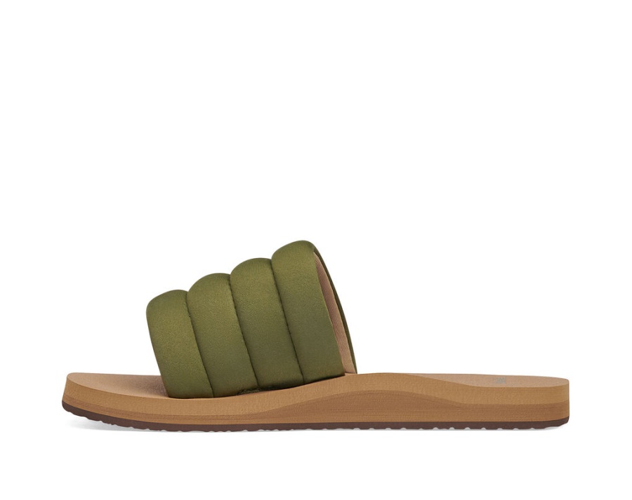 Sanuk Puff N Slide St Dark Olive
