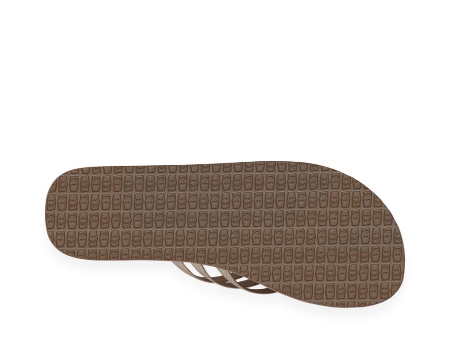 Sanuk Yoga Sandy Metallic Champagne