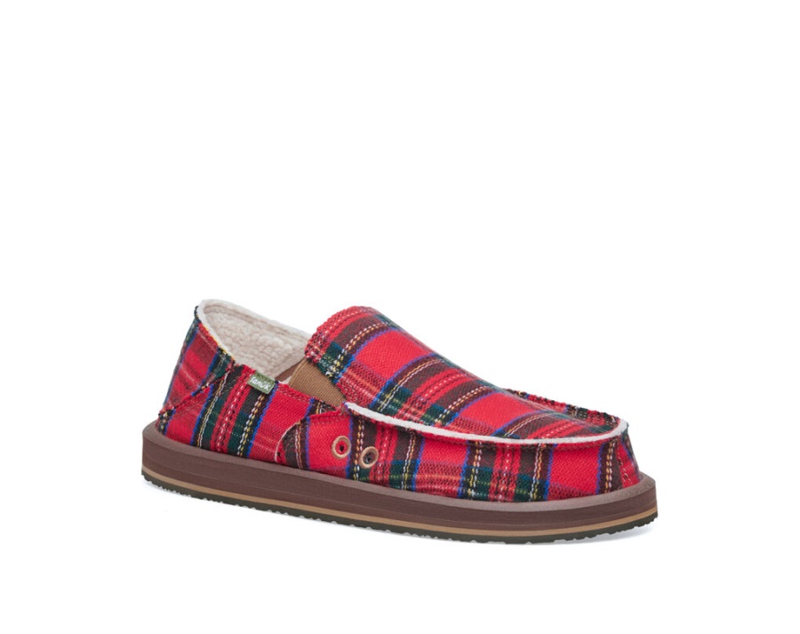 Sanuk Vagabond St Plaid Chill Red Multi