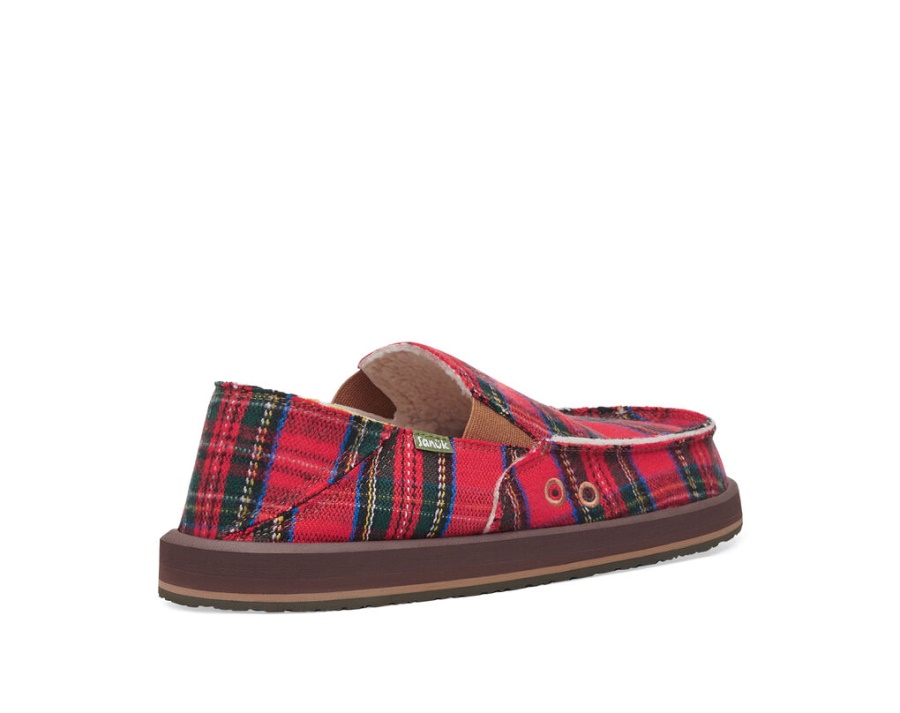 Sanuk Vagabond St Plaid Chill Red Multi