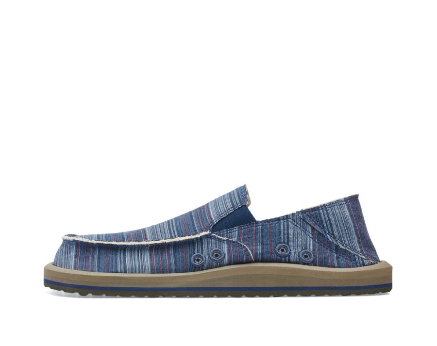 Sanuk Vagabond St Funk Indigo Stripe