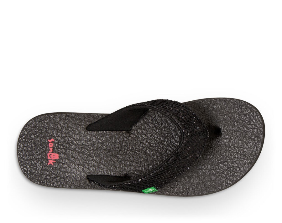 Sanuk Yoga Glitter Black