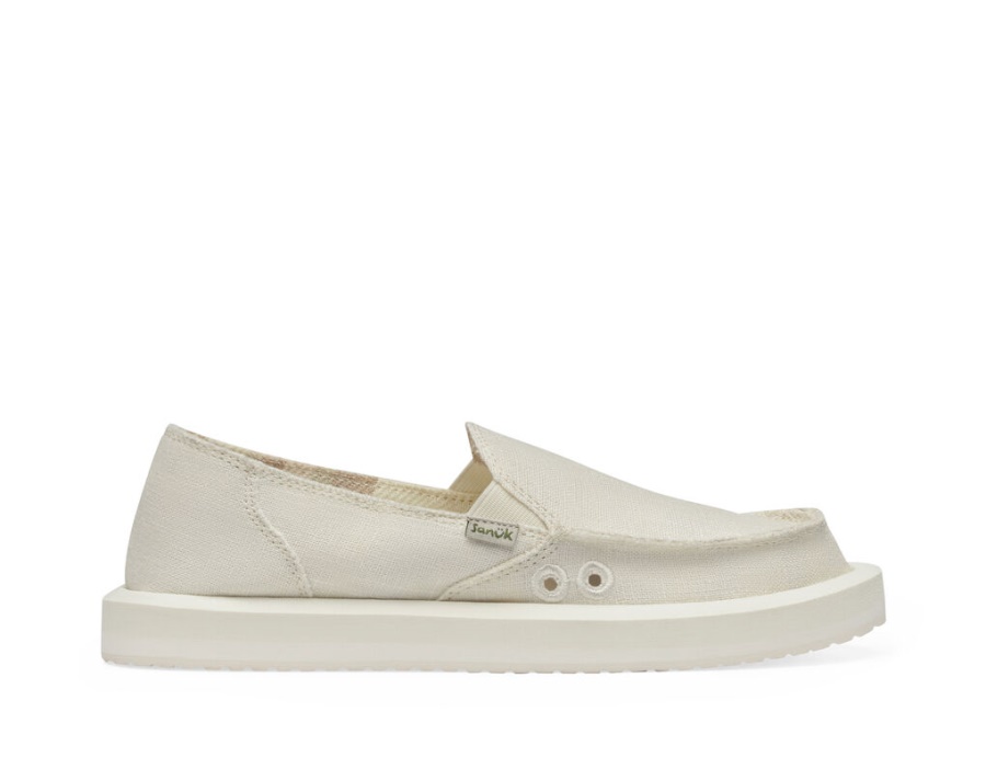 Sanuk Donna St Hemp White