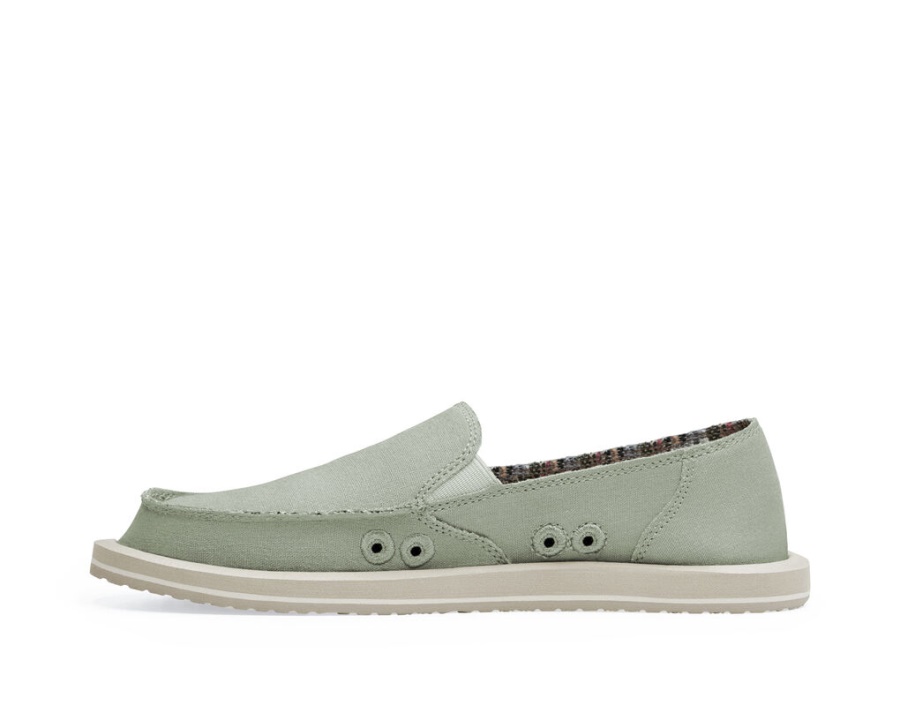 Sanuk Donna Hemp Olive Grey