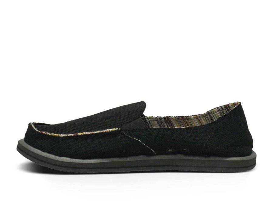 Sanuk Donna Hemp Black