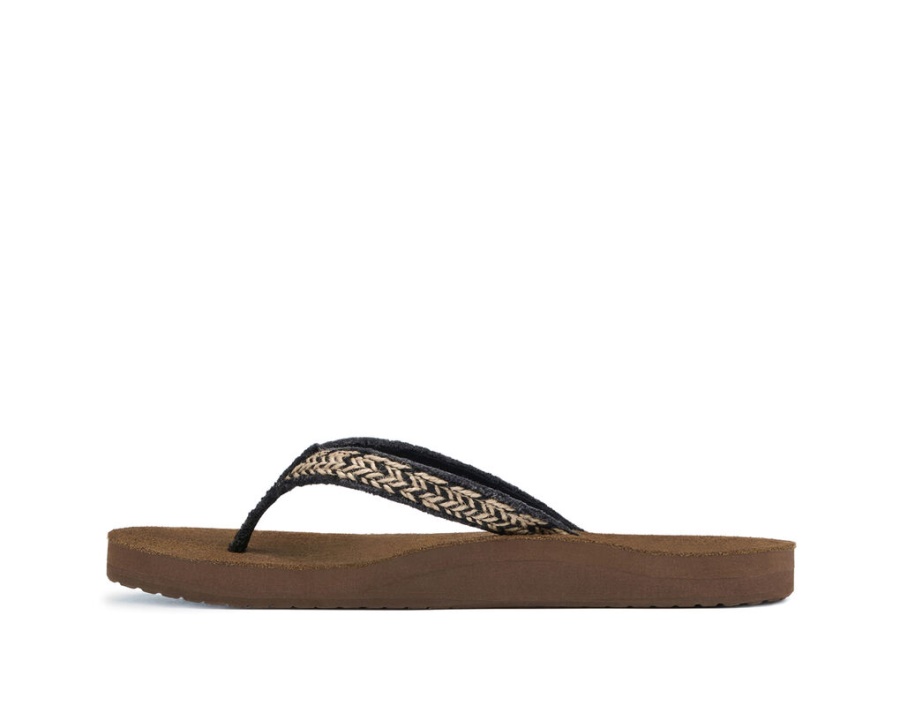 Sanuk Fraidy Jute Black-Tan