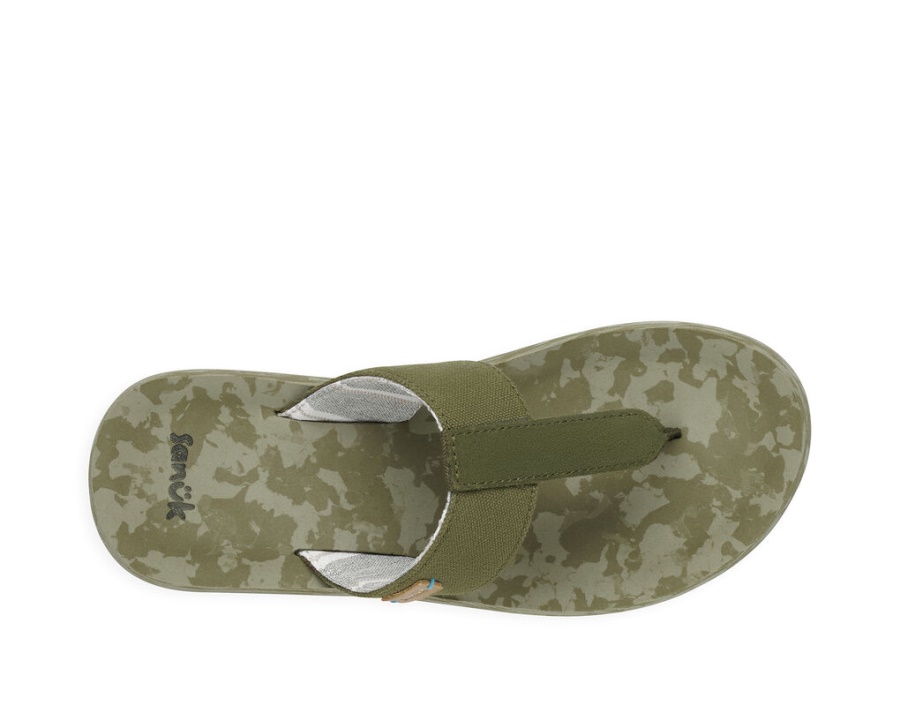 Sanuk Islay St Plus Stripe Dark Olive