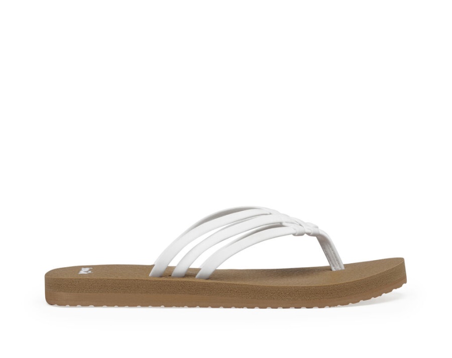 Sanuk Yoga Sandy Tan-White