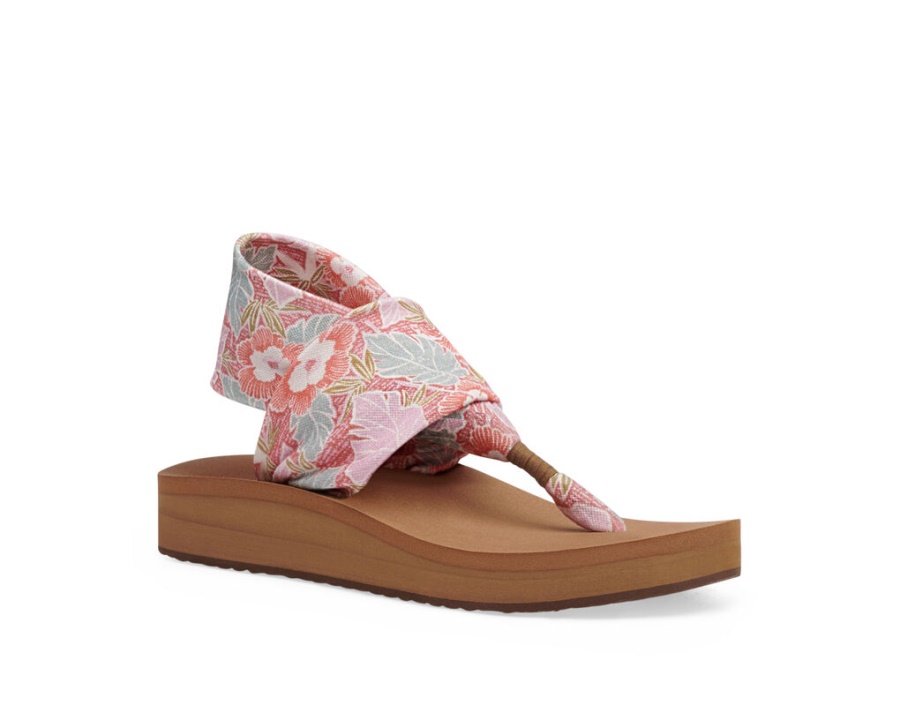 Sanuk Sling St Midform Hibiscus Pink Multi