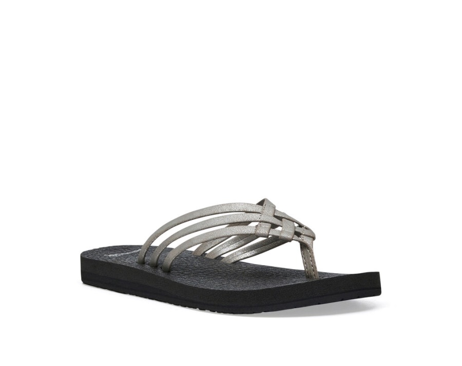 Sanuk Yoga Sandy Metallic Silver