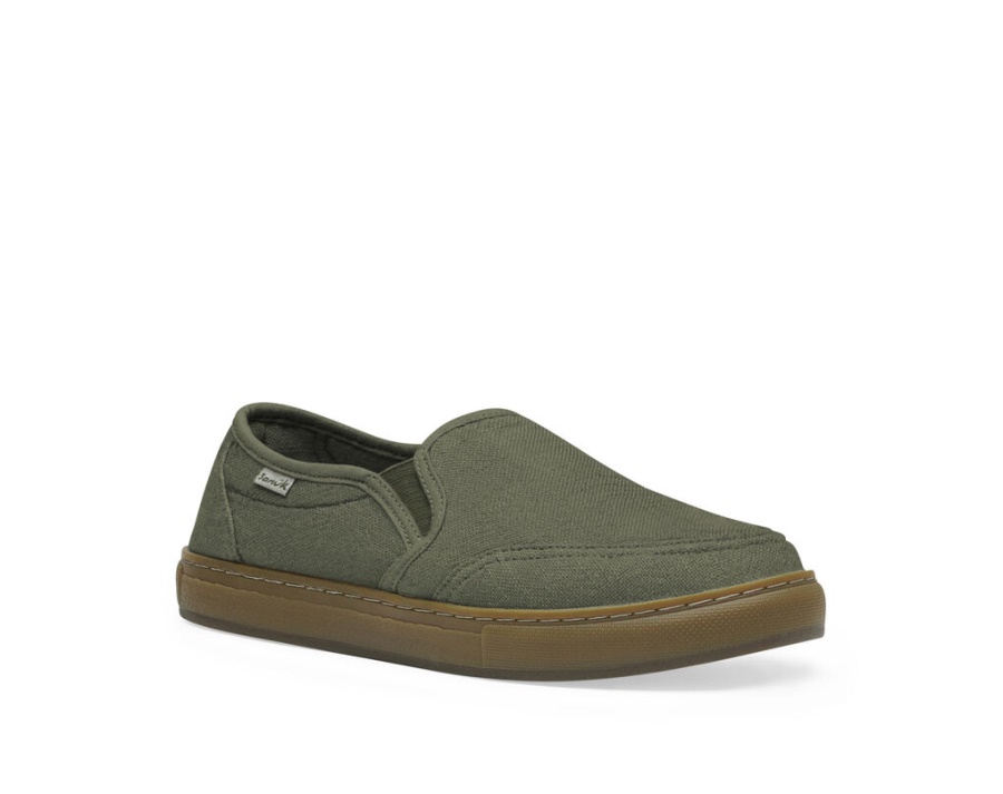Sanuk Tideline Hemp Washed Dark Olive