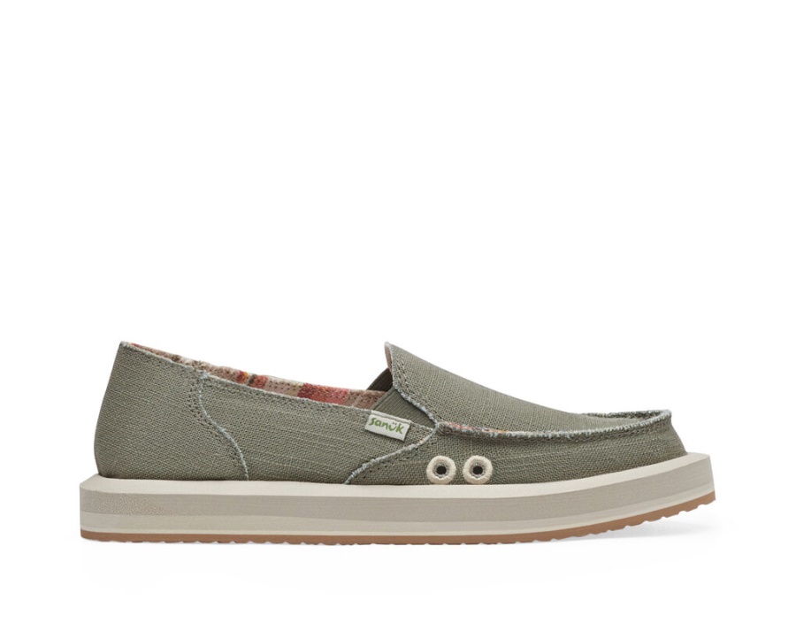 Sanuk Donna St Hemp Smokey Olive