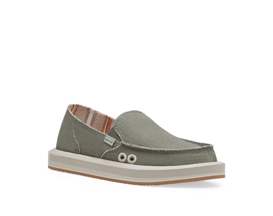 Sanuk Donna St Hemp Smokey Olive