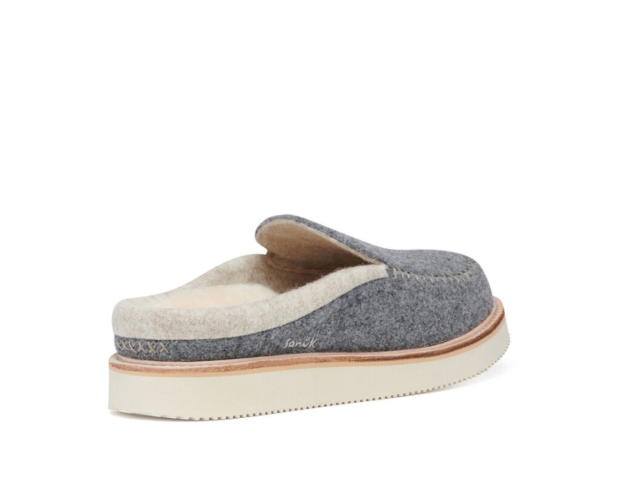 Sanuk Cozy Vibe Slipper Sm Wool Charcoal