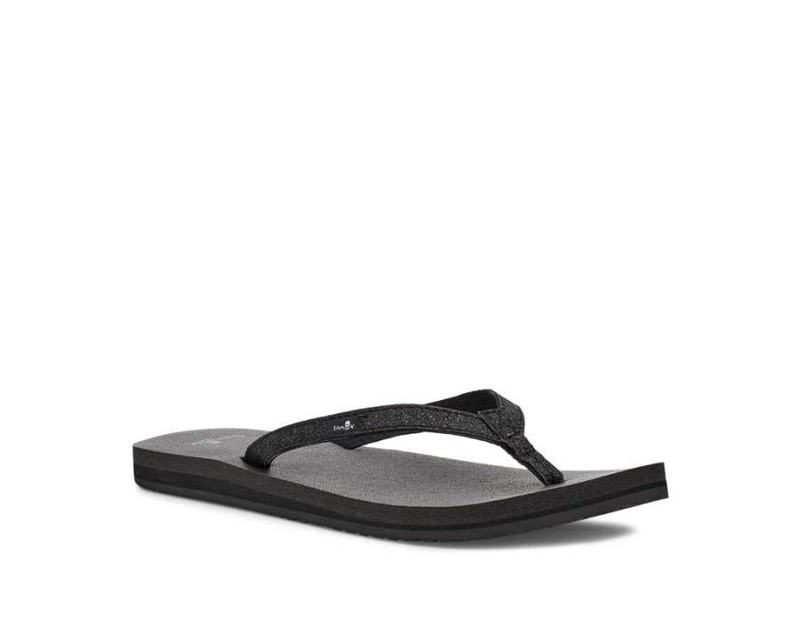 Sanuk Yoga Joy Sparkle Black Sparkle