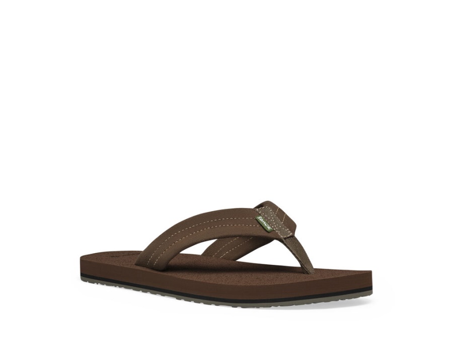Sanuk Beer Cozy Stacker Suede Brown