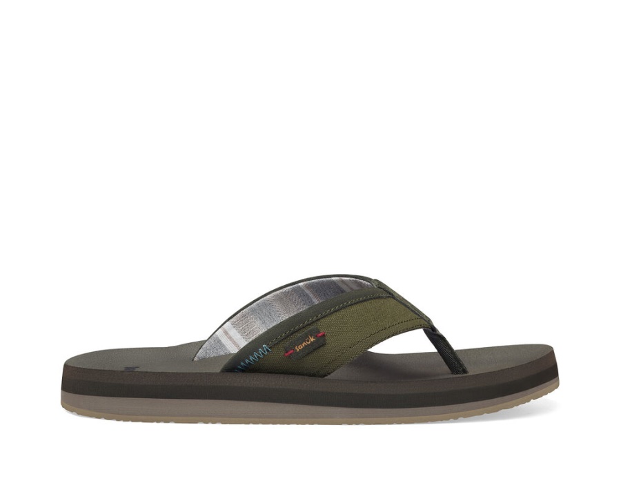 sanuk_big_swell_st_plus_dark_olive.jpg Sanuk Big Swell St Plus Dark Olive - Image 1