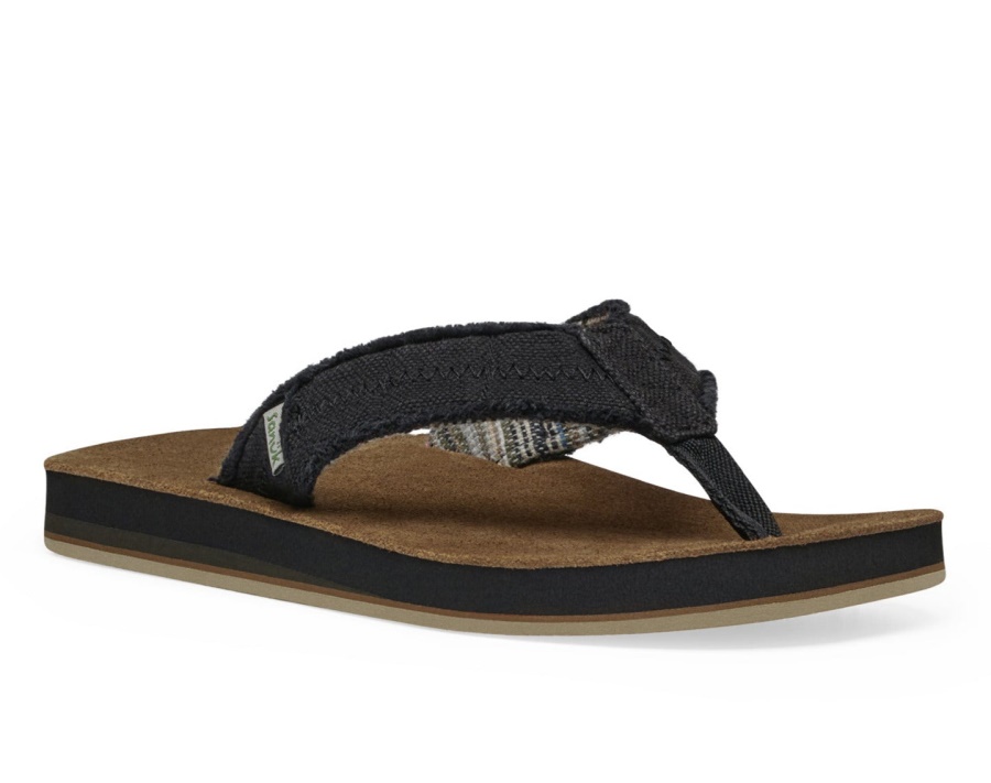 sanuk_m_fraid_not_st_black.jpg Sanuk M Fraid Not St Black - Image 1