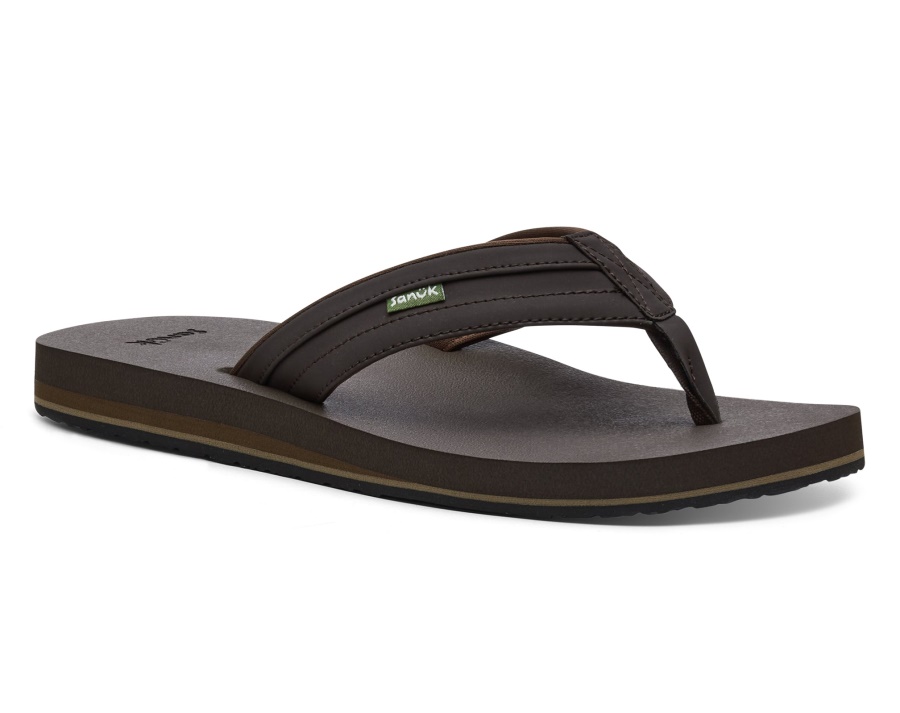 sanuk_m_ziggy_dark_brown.jpg Sanuk M Ziggy Dark Brown - Image 1
