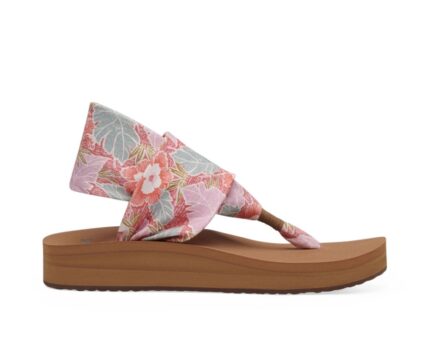 Sanuk Sling St Midform Hibiscus Pink Multi
