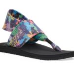 Sanuk W Sling St Tropical Jaguar Black Multi